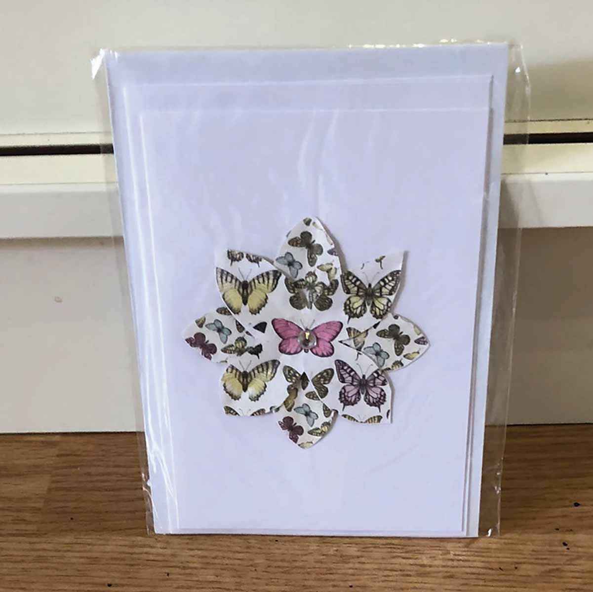 Butterfly Flower Notecards - Chooze