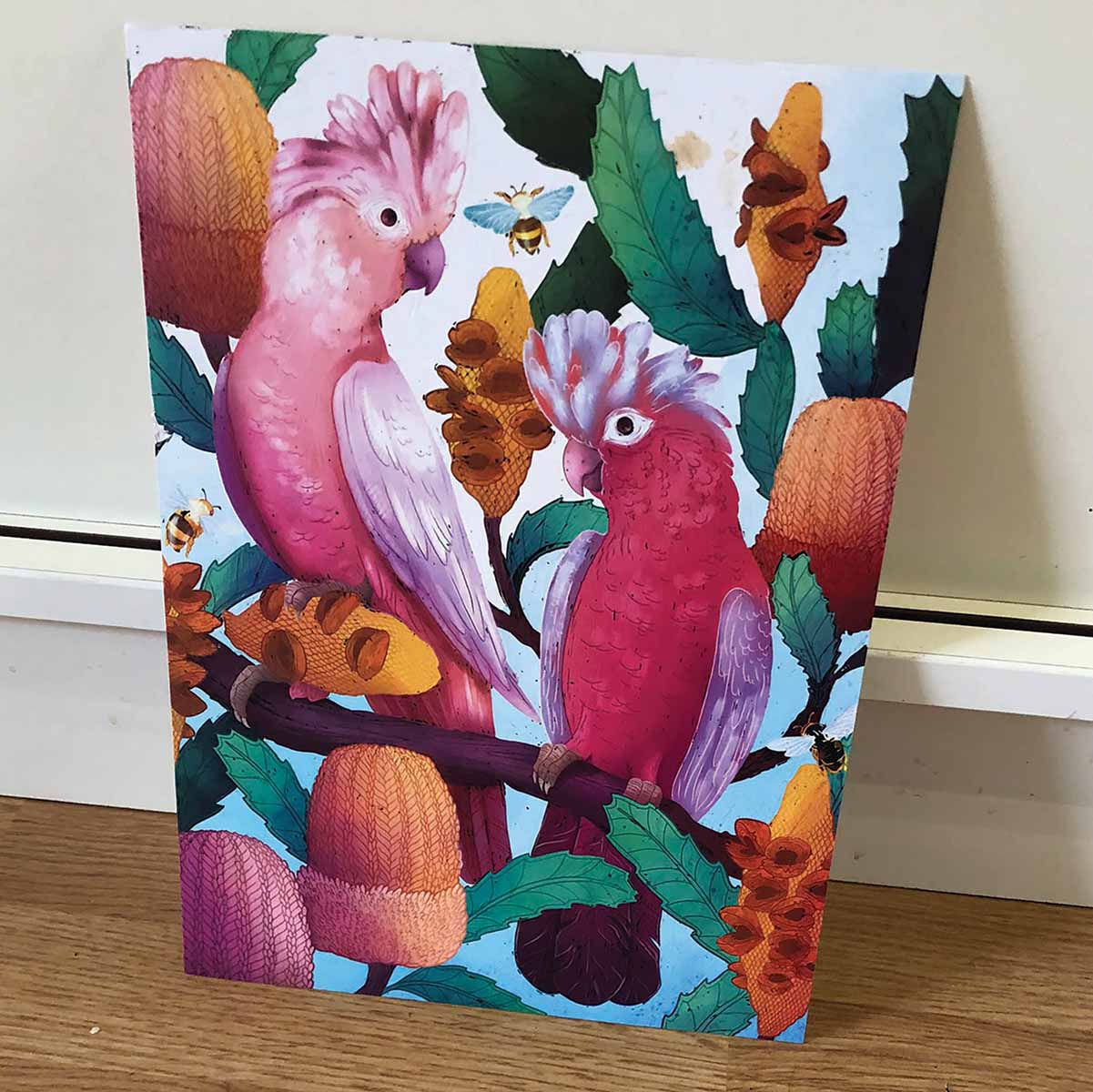 Cockatoo Etch Art Piece Chooze