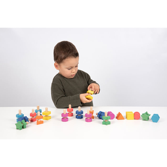 Rainbow Wooden Nuts & Bolts – ® EU